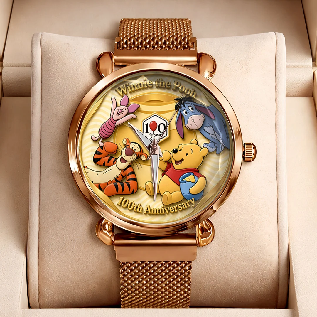 Winnie-the-Pooh 100th Anniversary Mesh Strap Quartz Watch - TMTHU10168