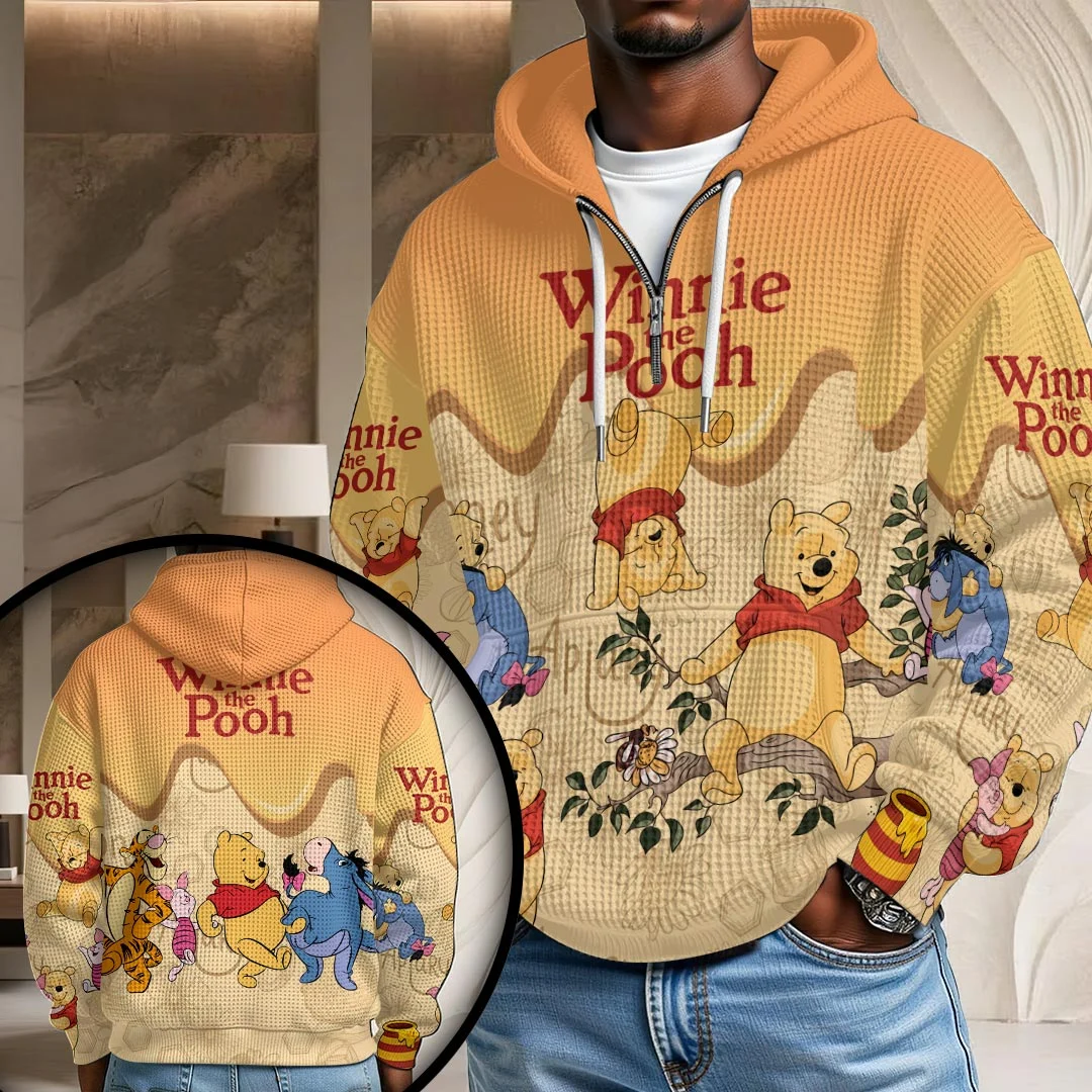 Winnie-the-Pooh 3D Unisex Waffle Hoodie - HOATT21683
